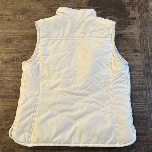 Nike ACG White Vest sz M Women's Quilted Puffer Vest Fur trim - Picture 3 of 10